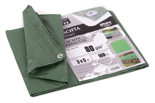 Plachta 3x5m ZELENÁ 80g VEN