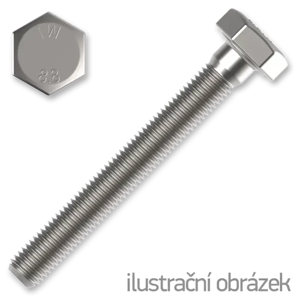 Šroub 6HR hlava celozávit DIN 933, 8.8, pozink M10 x 50mm