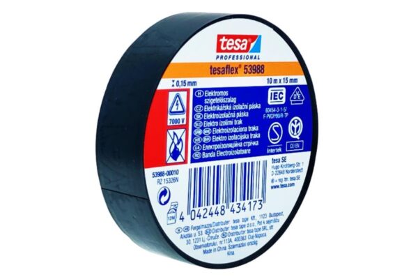 Páska elektroizolační PVC 53988, IEC, 10mx15mm, černá