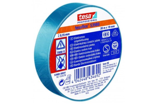 Páska elektroizolační PVC 53988, IEC, 10mx15mm, modrá