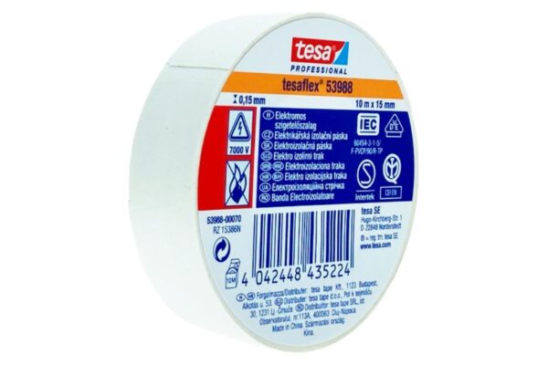 Páska elektroizolační PVC 53988, IEC, 10mx15mm, bílá