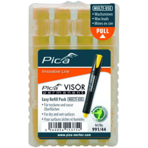 Popisovač PICA VISOR-náplň permanentní Žlutá 4ks/bal
