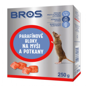 BROS-paraf.bloky na myši a potkany 100g