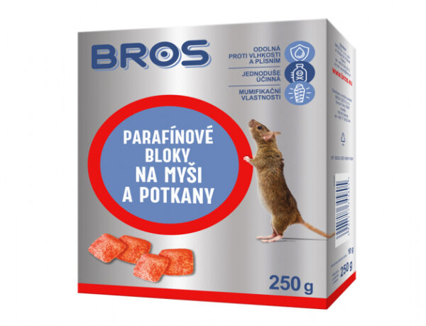 BROS-paraf.bloky na myši a potkany 100g