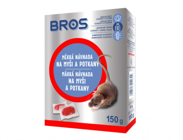 BROS-měkká návnada na myši a potkany 150g