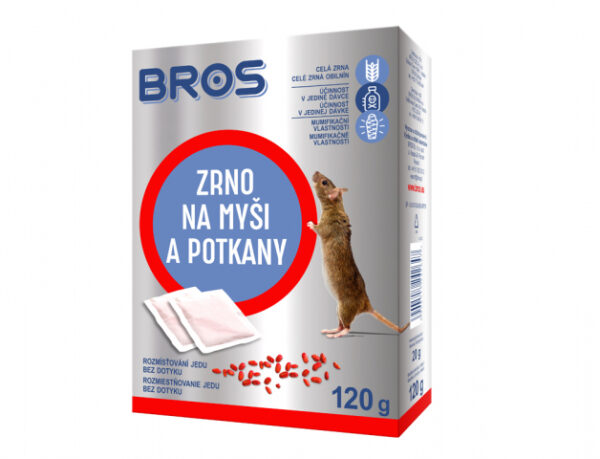 BROS-zrno na myši a potkany 120g (6x20g)