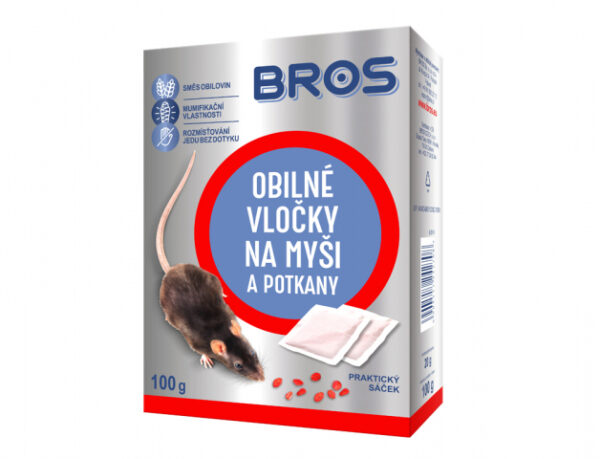 BROS-obilné vločky na myši a potkany 100g (5x20g)