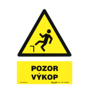 Tabulka bezpeč., PVC, "pozor výkop", VEN