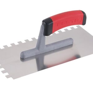 Hladítko nerez zub 10mm 280x130 gum. rukojeť