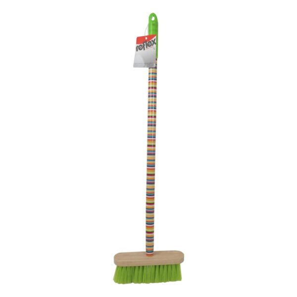 Dětské zahradní nářadí-smeták-dlouhá násada 76cm TOPTRADE