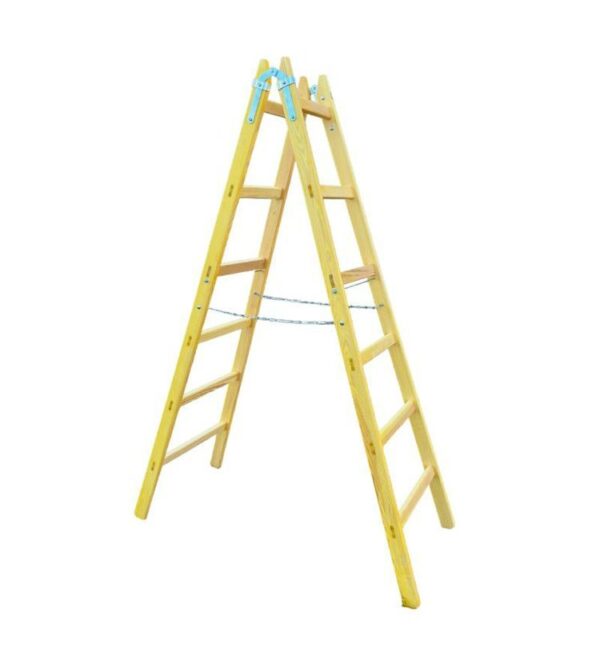 Žebřík Štafle dřevěné PROFI 6 příček, L=196,5cm,ENPRO