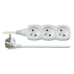 Kabel prodluž.2m, 3x zásuvka