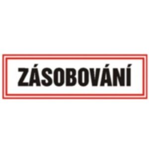 Cedulka Zásobování dvoubarevná