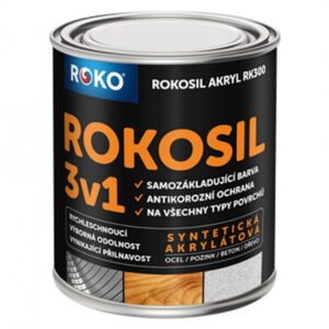 Nátěr Rokosil Akryl 3v1 ČSN 2320 0,6l hnědá světlá