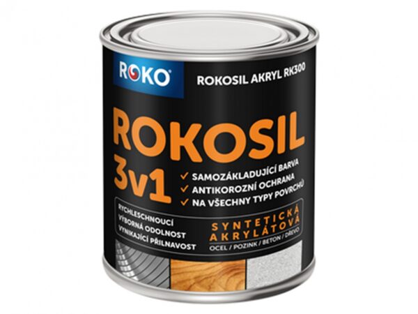 Nátěr Rokosil Akryl 3v1 ČSN 2320 0,6l hnědá světlá