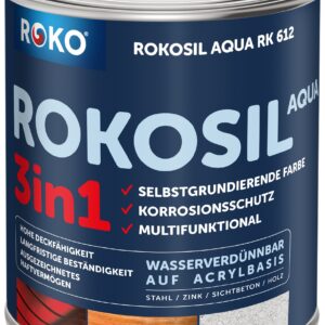 Nátěr Rokosil Akryl 3v1 MAT ČSN 1999 0,6l černá matná