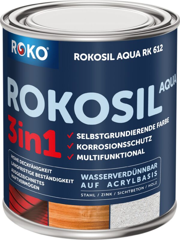 Nátěr Rokosil Akryl 3v1 MAT ČSN 1000 0,6l bílá matná