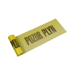 Páska výstražná žlutá - plyn 20m