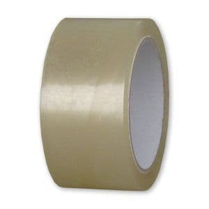 Páska lepicí balicí PP tichá 50mm/66m průhledná HASOFT