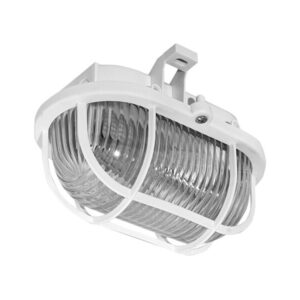 Svítilna OVAL 60 plast bílá