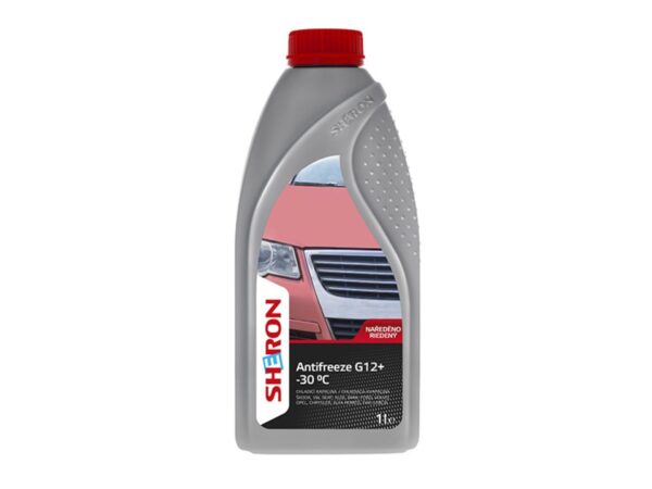 SHERON Kapalina chladící Antifreeze G12+ -30°C 1 lt růžová
