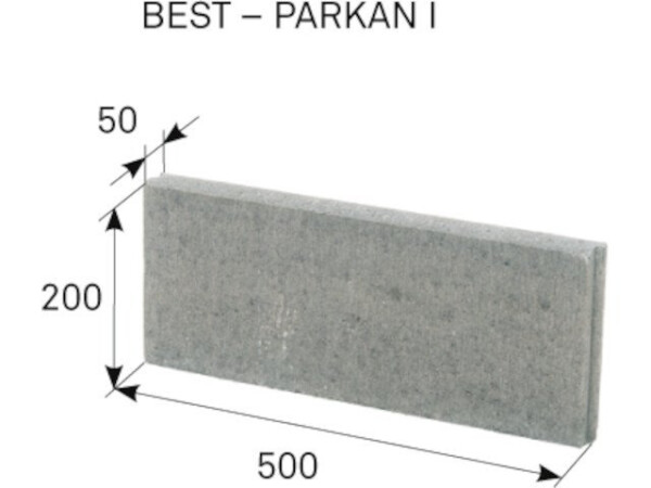 Best PARKAN I 20cm přírodní 0,5m