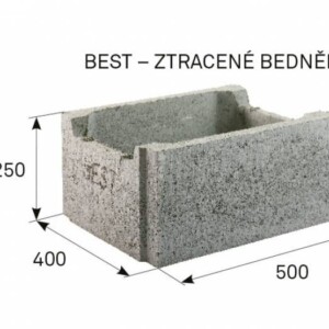 Tvárnice prolévací 40 (50x25x40) 30ks/pal BEST