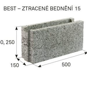 Tvárnice prolévací 15 (50x25x15) 70ks/pal BEST