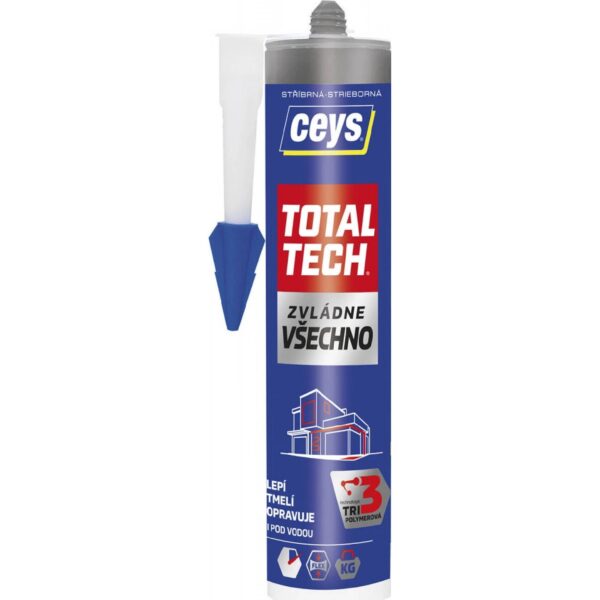 CEYS Lepidlo+tmel TOTAL TECH 290ml cart stříbrná