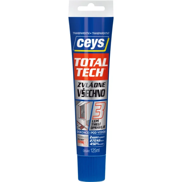 CEYS Lepidlo+tmel TOTAL TECH EXPRESS 125ml transparent