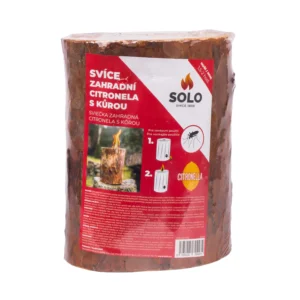Zahradní svíce citronela s kůrou